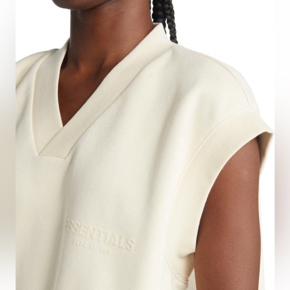 Fear of God Essentials cotton blend sweatshirt vest - Picture 3 of 7